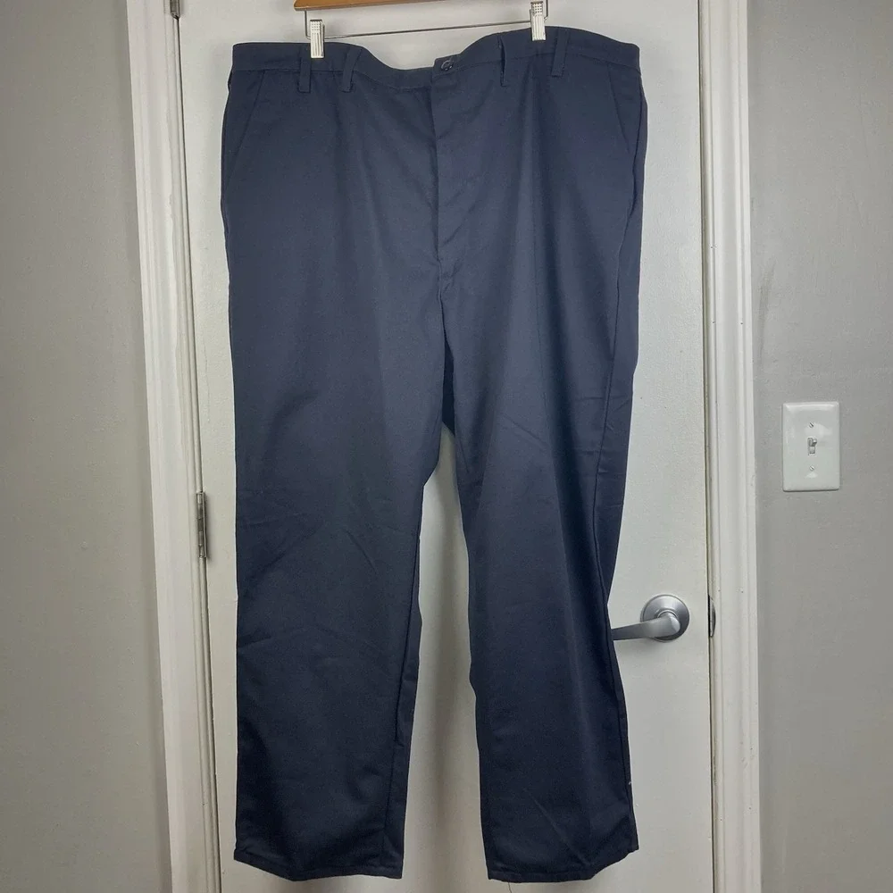 NWT Bulwark FR Navy Blue Utility Work Pants PEW2NV1 CAT2 2112 sz 48x36U Unhemmed